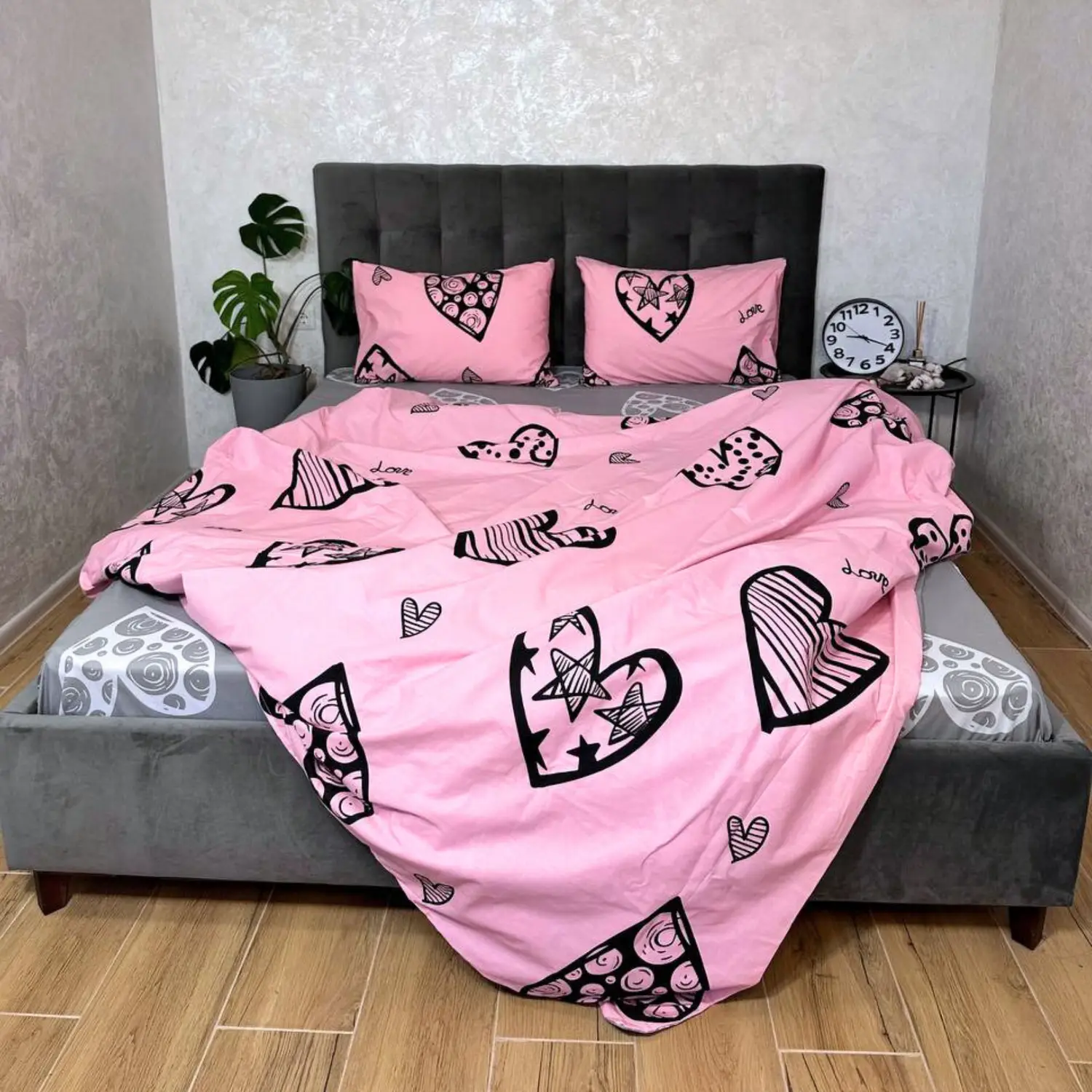 Комплект постільної білизни "Pink Love" - Двоспальне